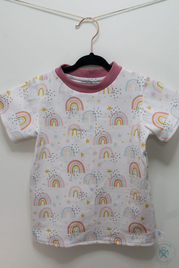 T-Shirt - Regenbogen rosa